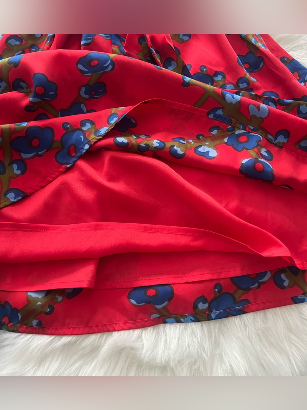 J. Crew Collection A-line Shirtdress in Lattice Floral Vintage Red size 4 - Picture 8 of 10